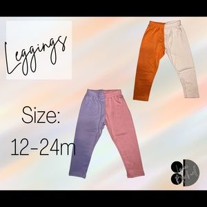 DotDotSmile LOT 2 pair of leggings. 12-24m. NWT.